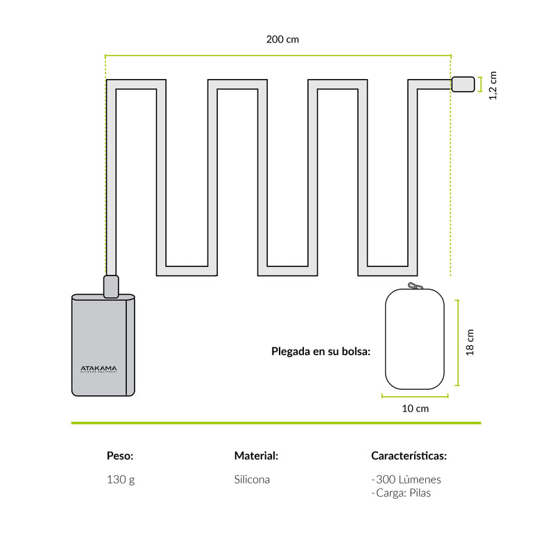 Lámpara led line Cruz del Sur 600 lm